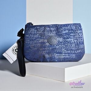 Kipling Blue Wristlet Clutch
